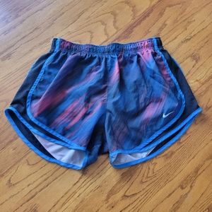 Nike Dri-Fit Women's shorts, running shorts, pink and blue, large